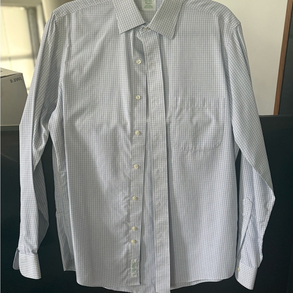 Brooks Brothers Blue Dress Shirt Long Sleeve
